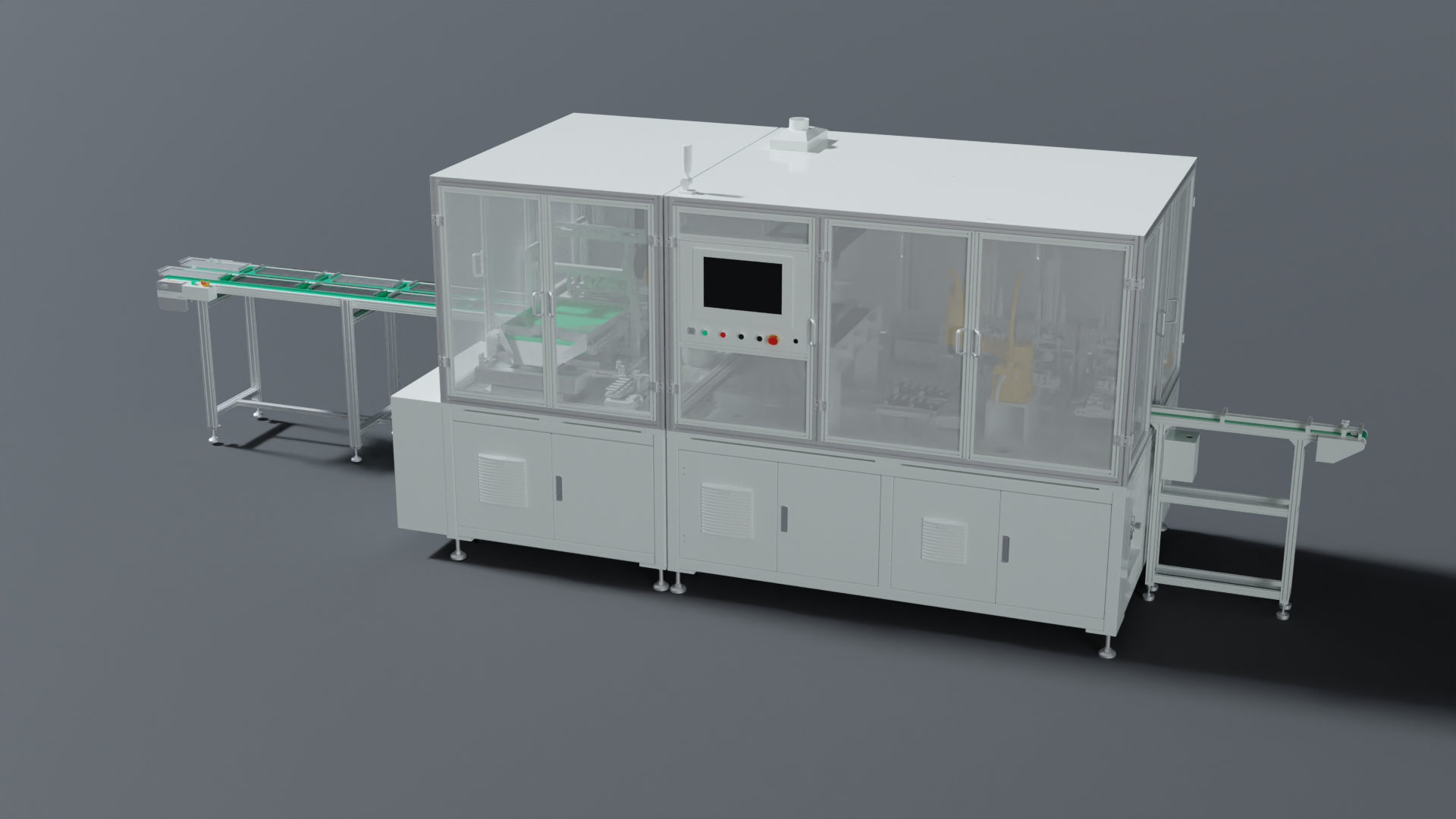 機(jī)器人印膠與固化機(jī)